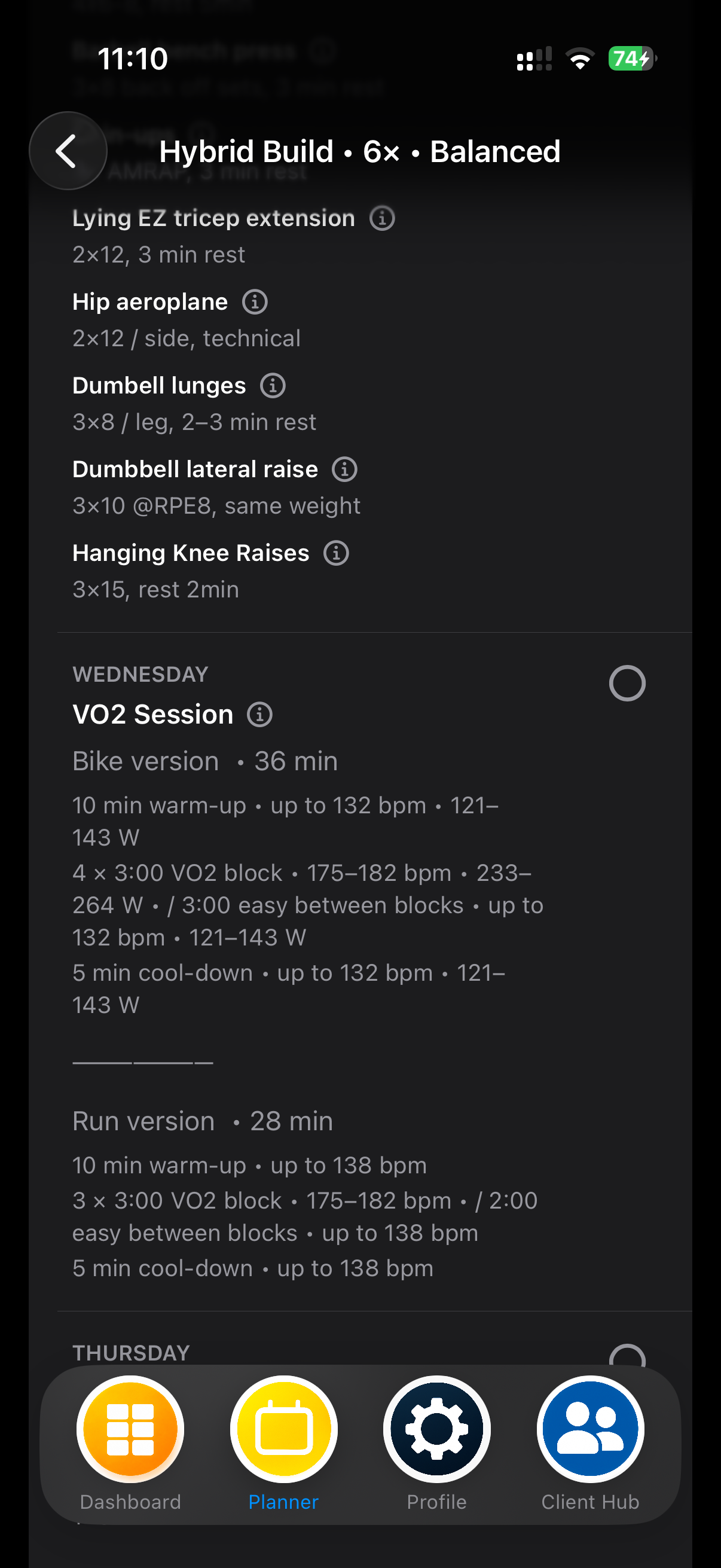MEtrcs Planner configurator for running, cycling, strength and hybrid training plans